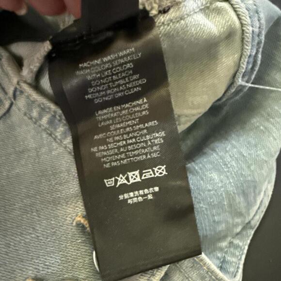 BDG Urban Outfitter Denim Pleated School Girl Jean Mini Skirt 3 Button Front M - Picture 8 of 9